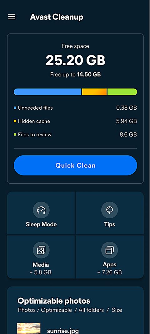 Avast Cleanup截图1