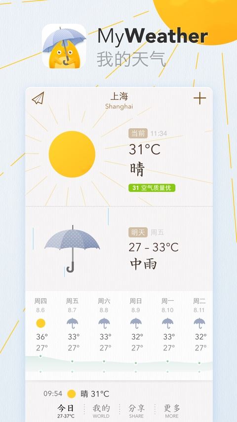 我的天气截图2