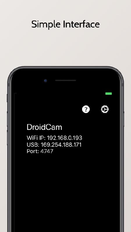 droidcam摄像头截图1