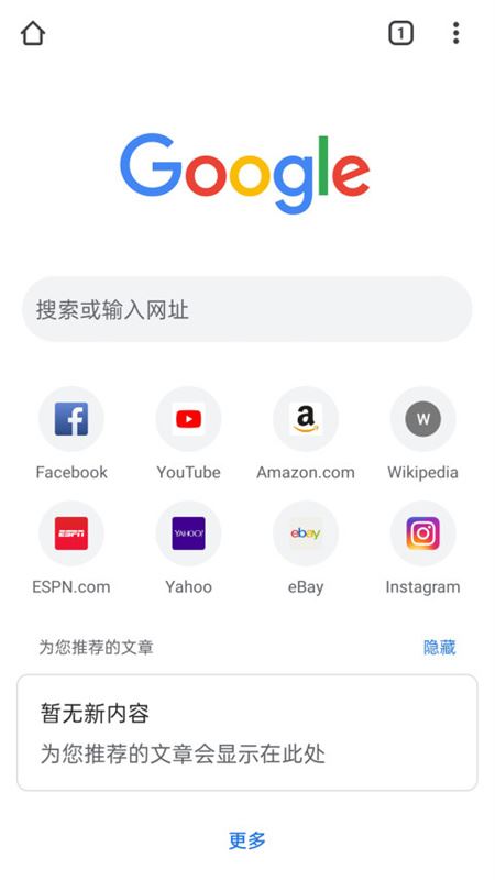 Google浏览器截图1