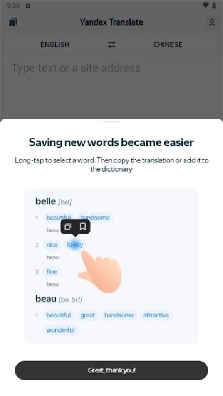 雅虎翻译(Yandex Translate)截图2