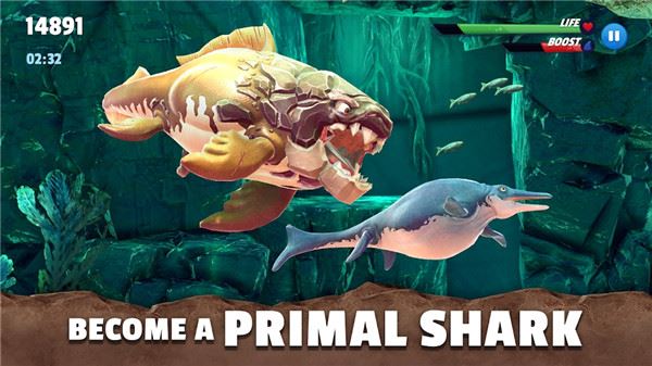 饥饿鲨史前世界(Hungry Shark Primal)截图1