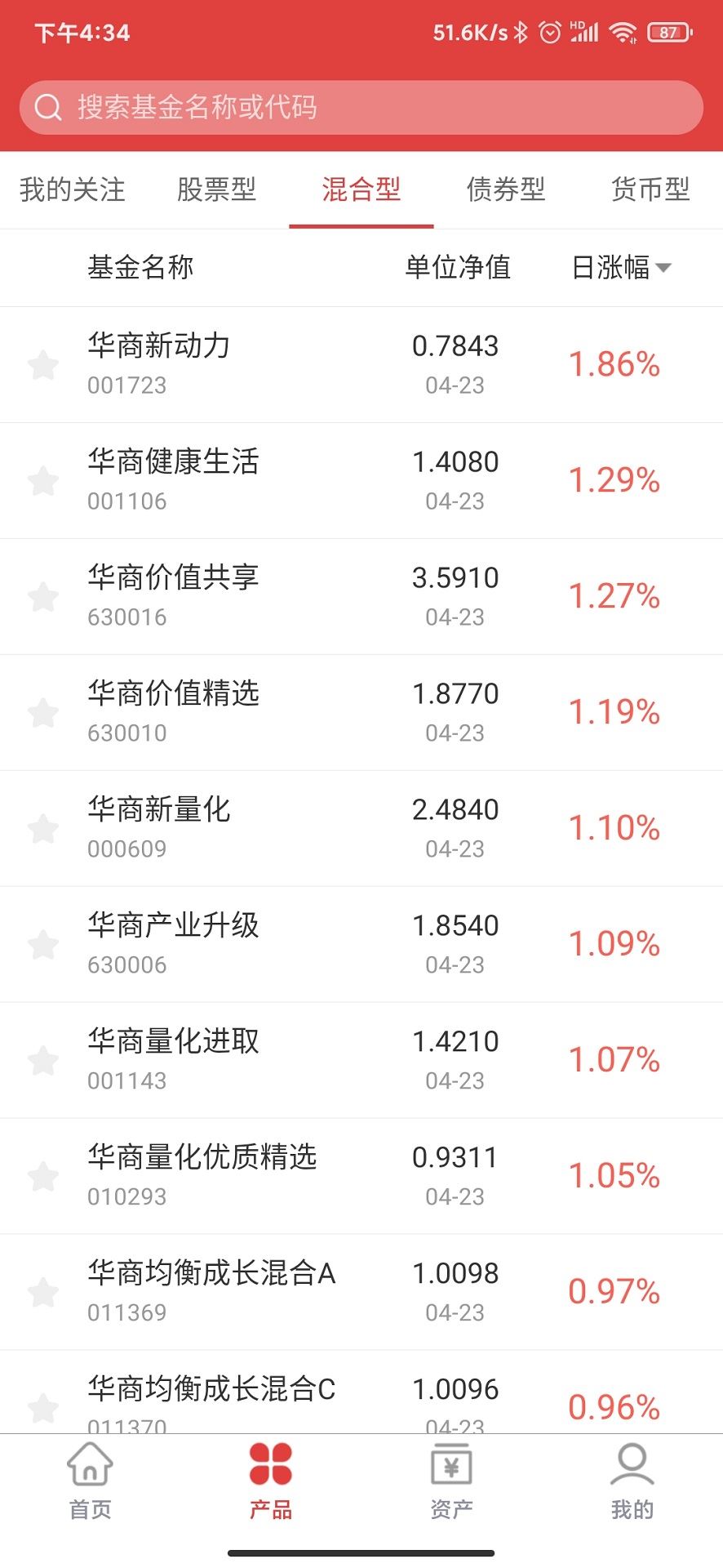 华商基金截图2