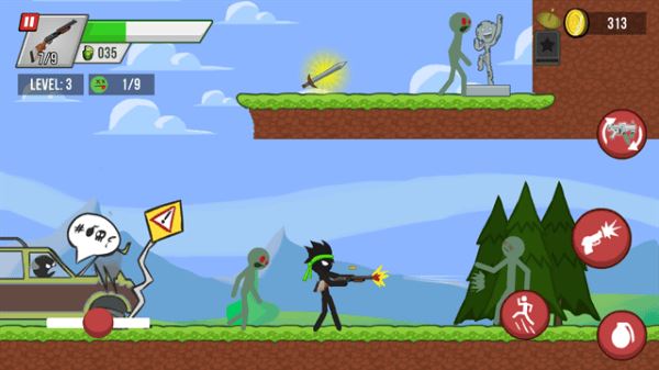火柴人大战僵尸截图2
