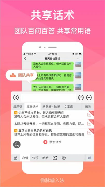 微脉输入法截图4