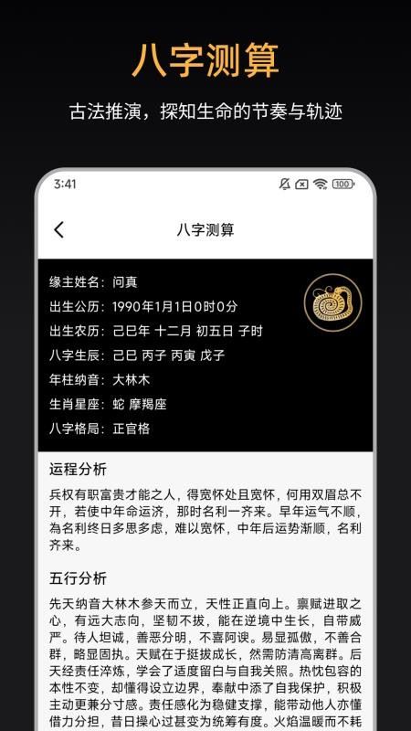 诸葛八字排盘截图2