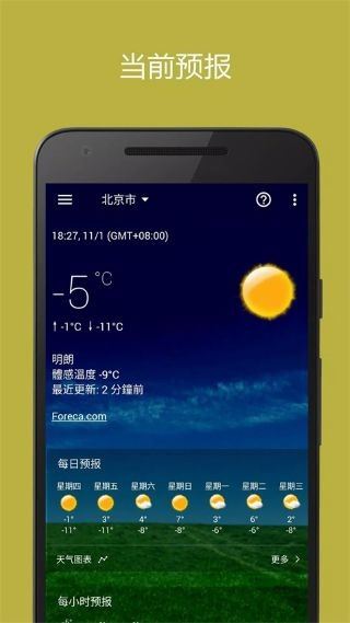 透明时钟和天气插件截图1