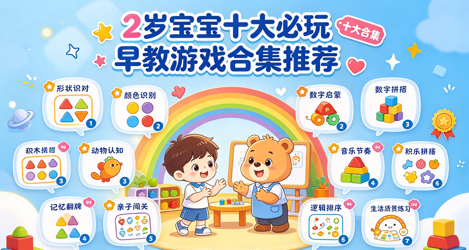 2岁宝宝十大必玩早教游戏合集推荐