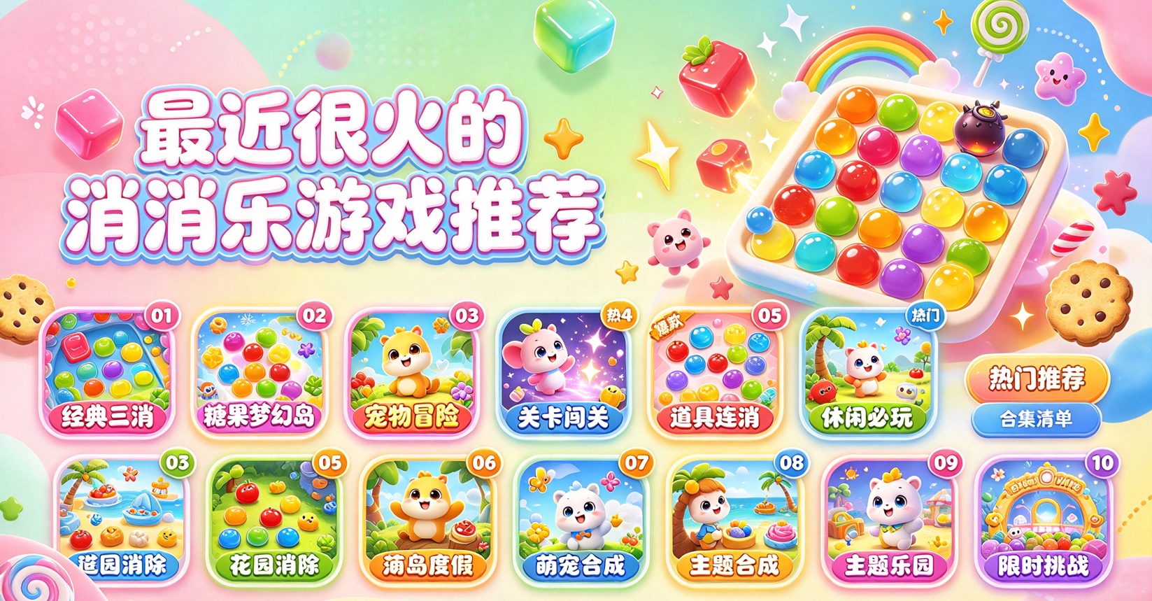 近期热门消消乐游戏合集