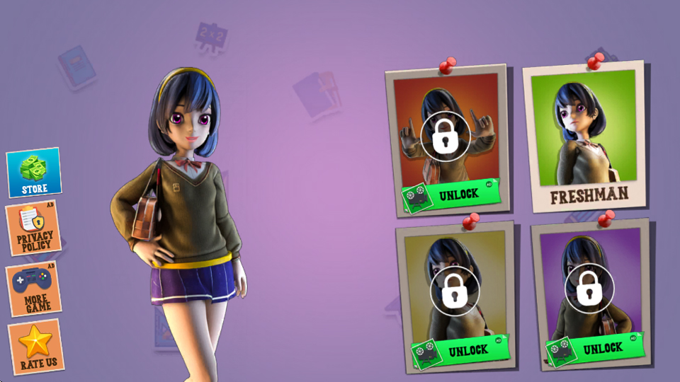 虚拟高中女生生活模拟器(High School Girl Life Sim 3D)截图4