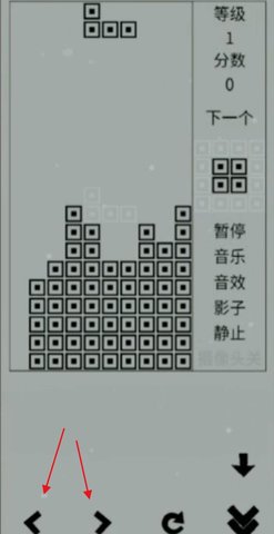 经典俄罗斯方块黑白版游戏图片6